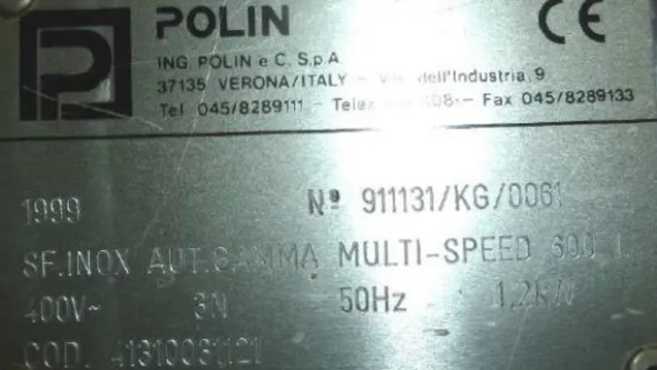 5#8062 Sfogliatrice Ostali Polin e Stampi per cioccolato