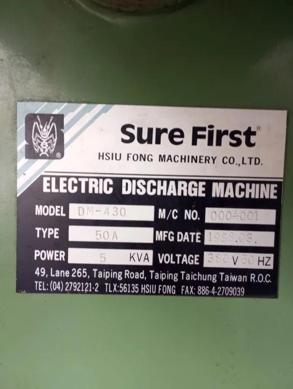 Sinker EDM HSIU FONG DM 430