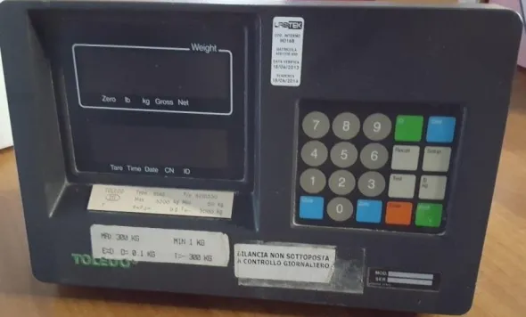 SIST. PESATURA TOLEDO SCALE - 8142 - 8522A (LAB-BIL-11)