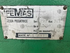 1#8741 Sollevatore per vetri, cesoia e pressa Femas
