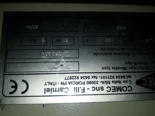 spianatrice testate usata