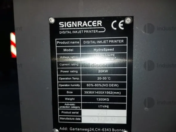 8#9805 Stampante digitale Sign Racer