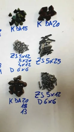 Stock abrasivi per buratto