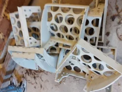 1#7872 Strutture ferrose e ricambi per tritarifiuti