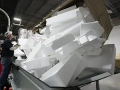 Styrofoam Recycling by Using machine Apolo-C300