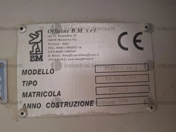 9#10158 Telai tagliablocchi 80 lame BM
