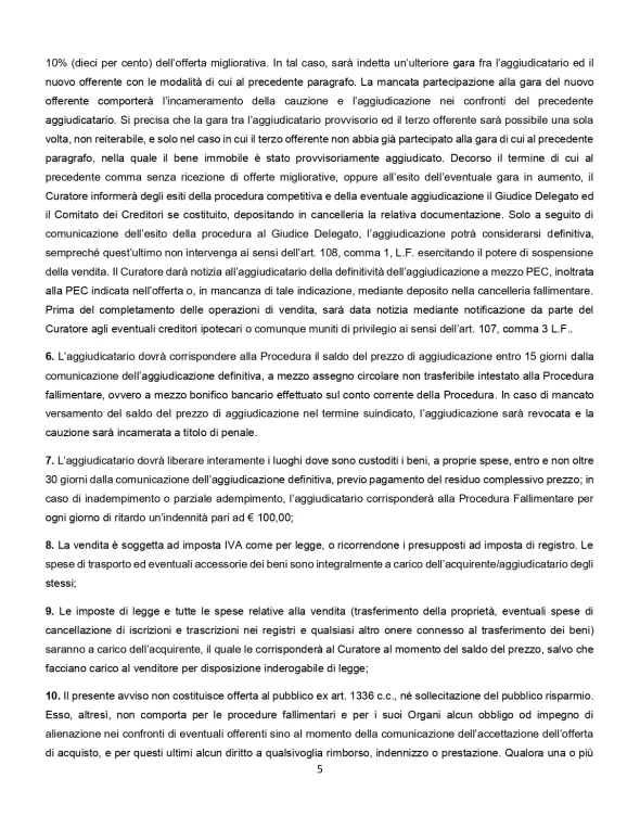 Termoformatrice e altri macchinari e beni