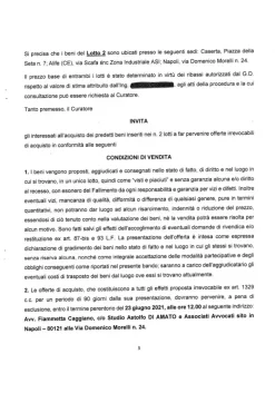 Termoformatrice e altri macchinari e beni mobili