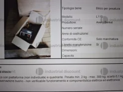 5#9389 Timbratrice manuale SonciniBilico per pesatura Pistola graffatrice automatica per prosciuttiMacchina per summia