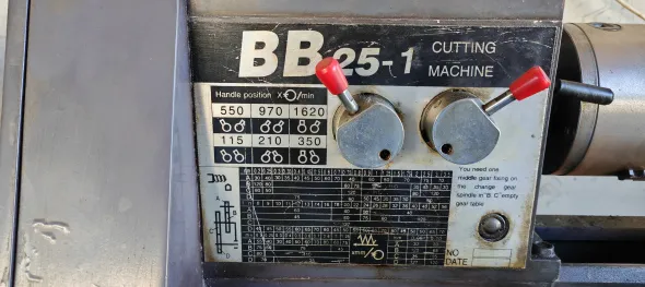 Tornio Bv25-1 ,lavorazione metalli