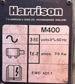 TORNIO PARALLELO HARRISON1000 X 220