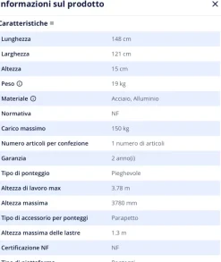 Trabattello per lavori edili domestici