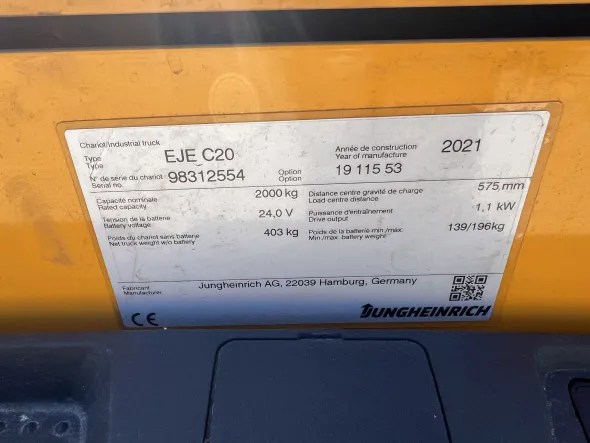 TRANSPALLET DOPPIA ALZATA 2000/1000 KG.