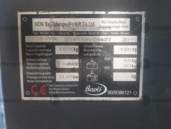 7#8884 Transpallet elettrico Baoli