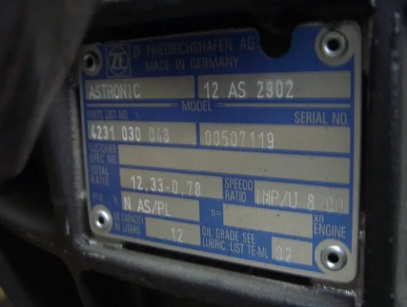 9#4999Trasmissione zf as-tronic a 12 velocita’