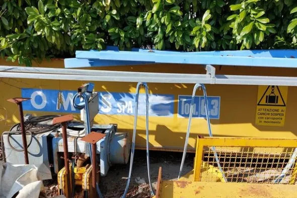 1#7578 Trecce in rame e materiale vario