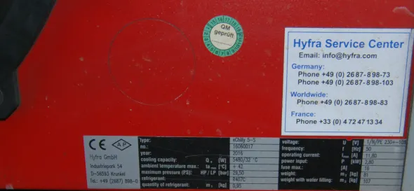 TROTEC SP500 200W 1.550H con aspiratore e chiller