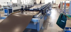 una linea di impianti di profilatura