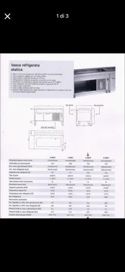 Vasca refrigerata statica