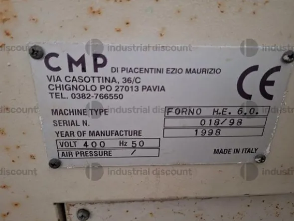 27#9315 Velatrice con testa e forno orizzontale CMP