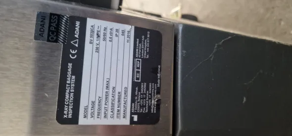 VENDO SCANNER A RAGGI X COMPATTO ADANI BV 5030