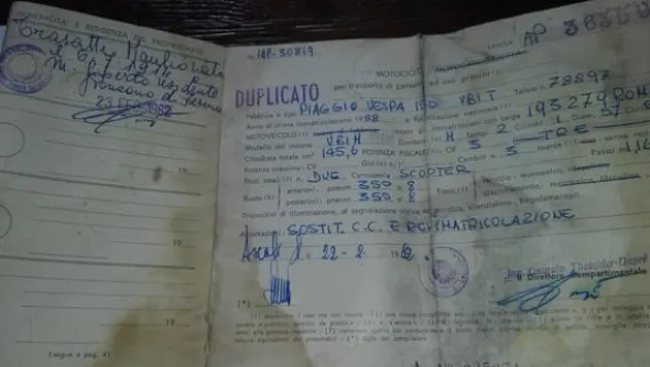 4#4587 Vespa 150 Piaggio