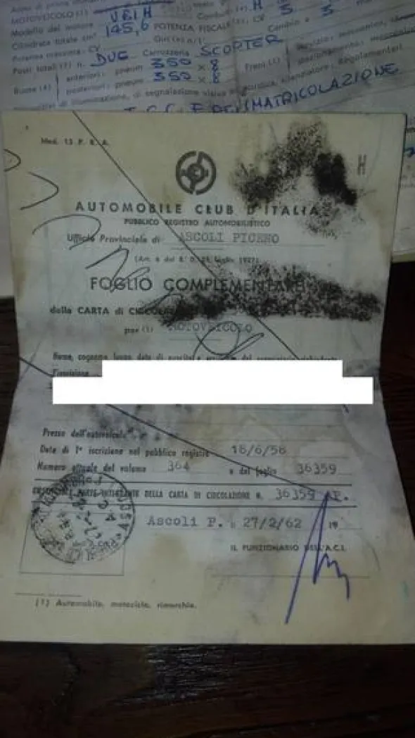 4#4587 Vespa 150 Piaggio